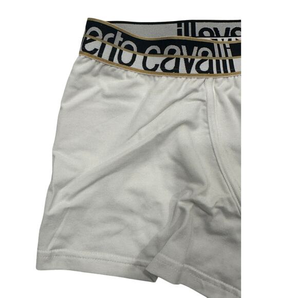 13-71 ROBERTO CAVALLI Men's NWT Cotton Boxer Brief Underwear White XS - Picture 4 of 7